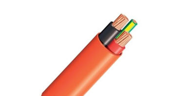 Oranžový kruhový kabel