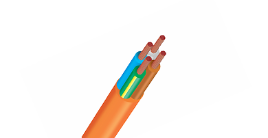 orange circular cable 3cores