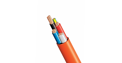 6mm Orange Circular Cable 4 Core+ Earth 0.6-1kv